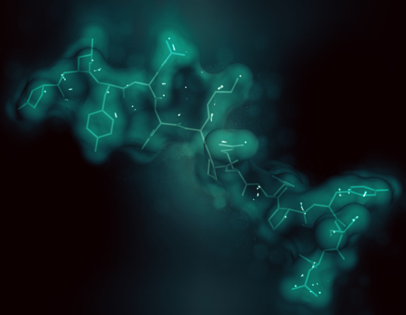 An illustration of a molecule