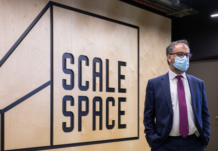 Paul Scully MP at Scale Space White Ciy