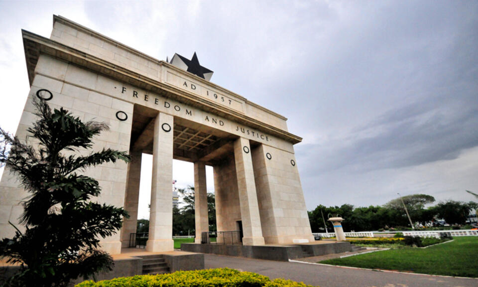 Image of Independence Arch in Accra