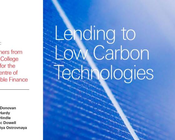 Lending to Low Carbon Technologies 