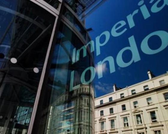 Image of Imperial College London building with reflection of South Kensington