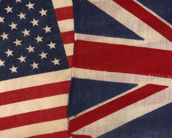 US and UK flags 