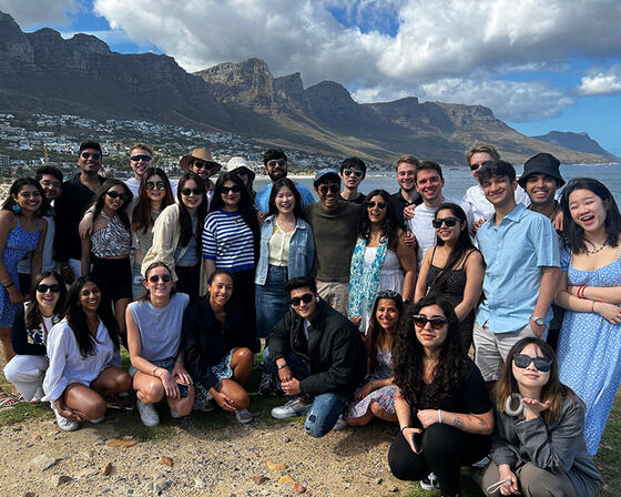 Imperial students in Cape Town, South Africa