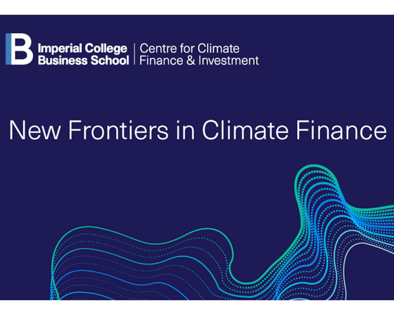 New frontiers in climate finance poster