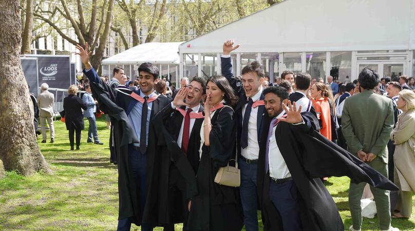 MSc Finance students graduating from Imperial College Business School