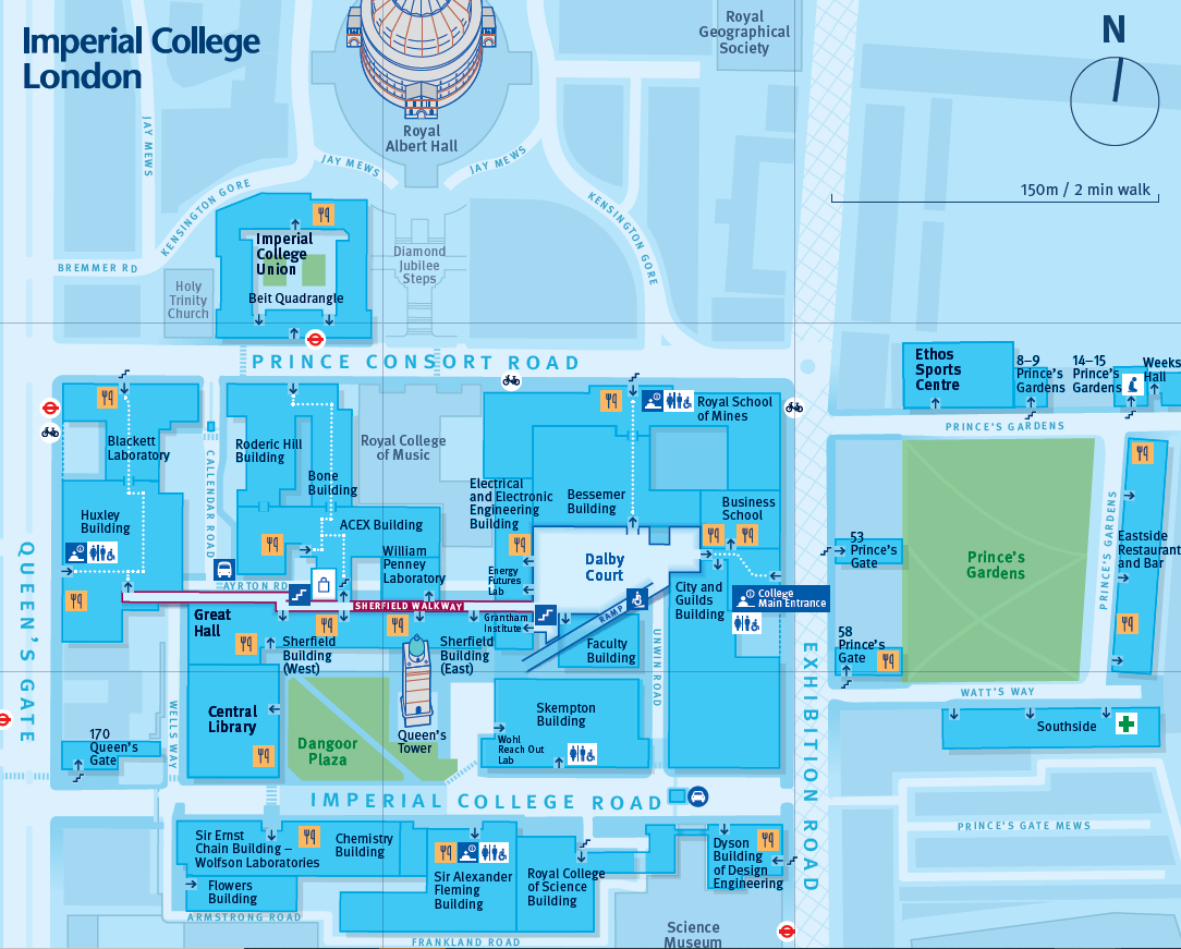 Map of South Kensington Campus