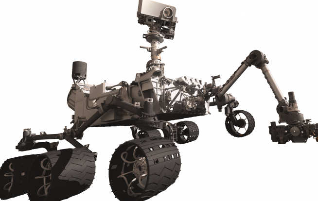 Mars Science Laboratory Curiosity rover illustration