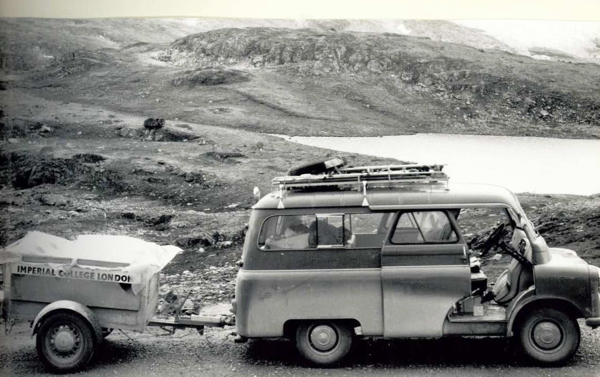 Expedition van and trailer