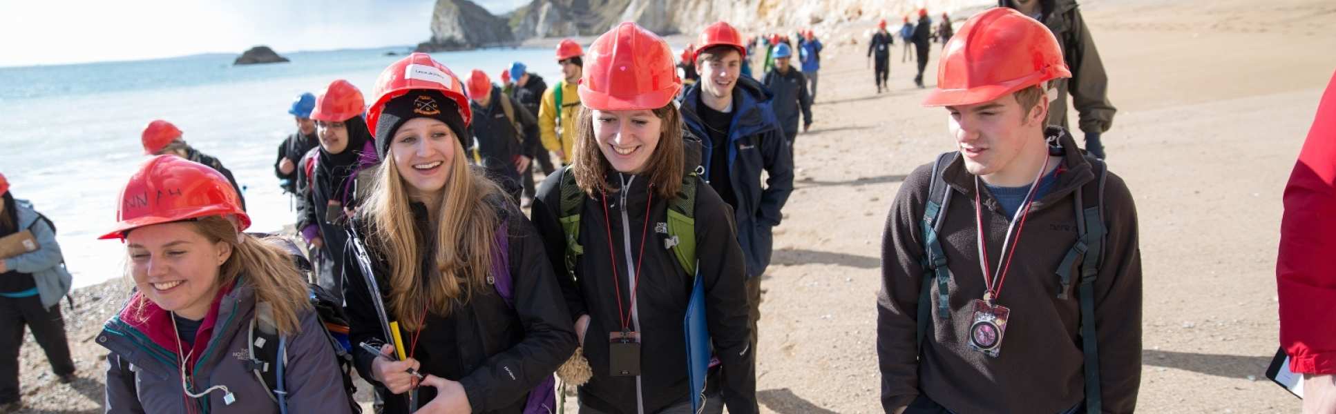 Students on a geology trip