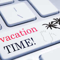 Keyboard with vacation time