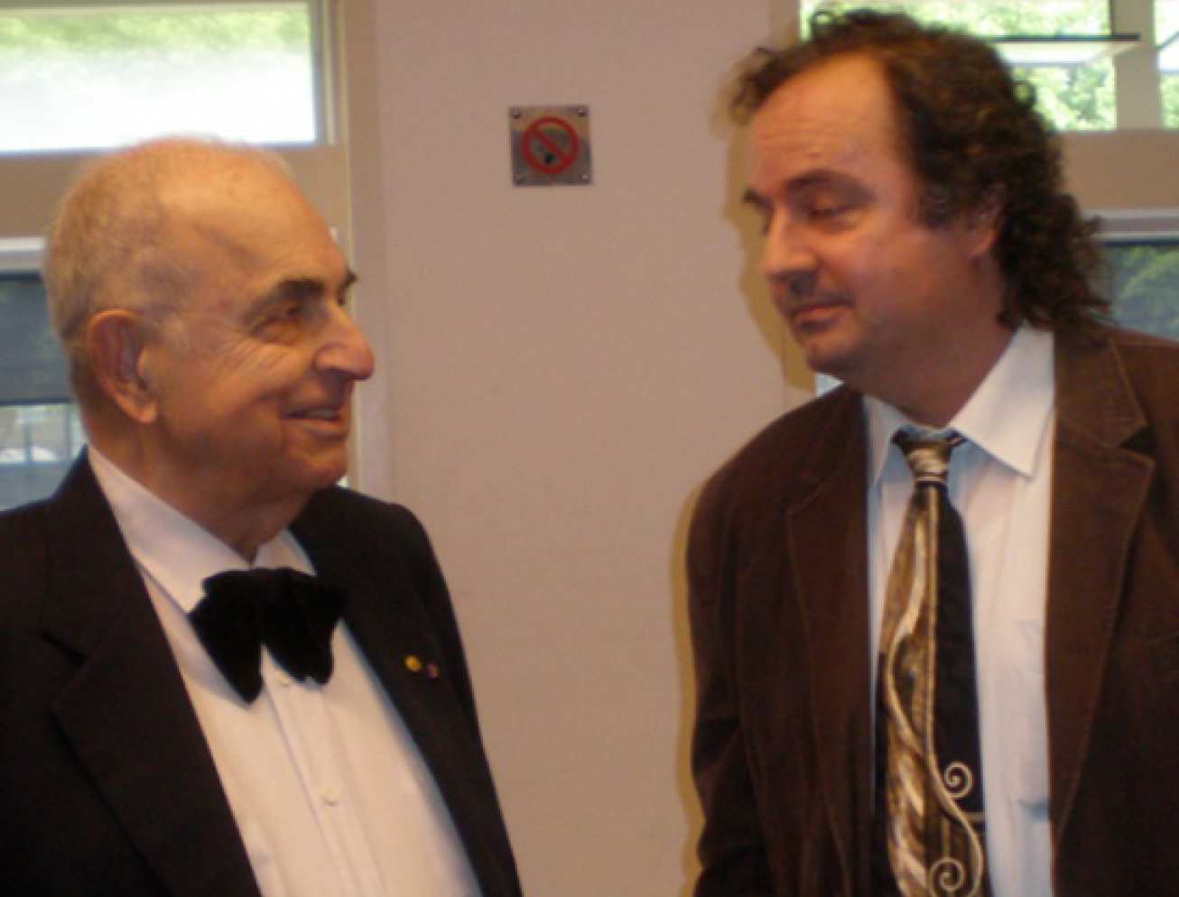 Andreas Acrivos and Serafim Kalliadasis: Two guys with ties