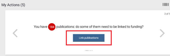 Figure 2: Link publications button