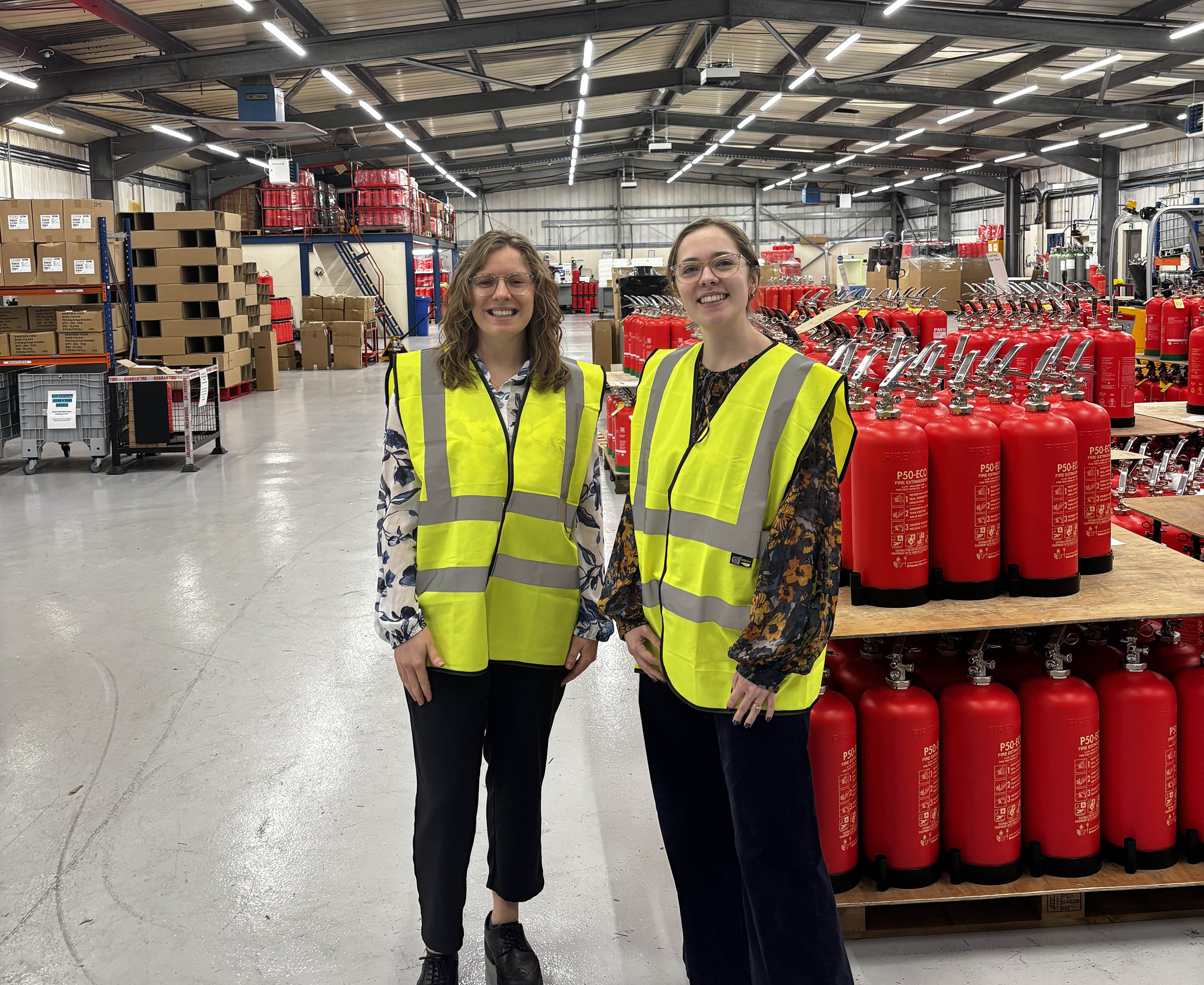 Visit to Britannia Fire, testing the team's technology with PFAS-containing firefighting foams.