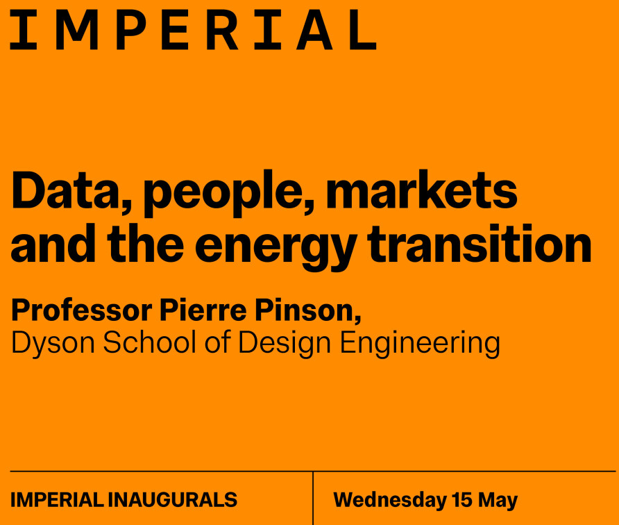 Pierre Pinson Inaugural Lecture