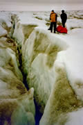 Pressure ridges in Greenland