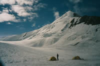 Camp with Sagar in the background