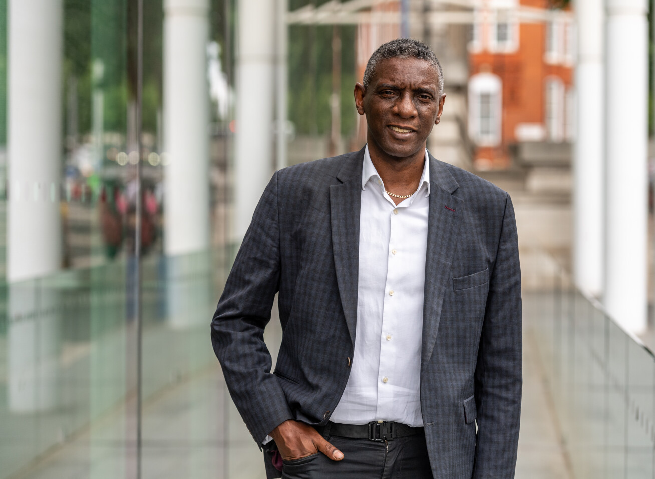 Dr Mark Richards, taken outside the Imperial College London entrance