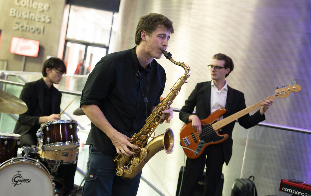 Imperial College Big Band played at the event