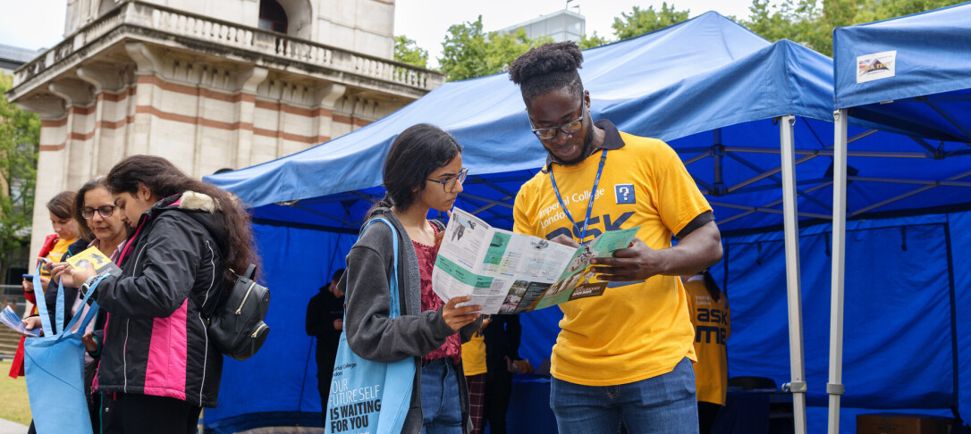 Open Day welcome stand