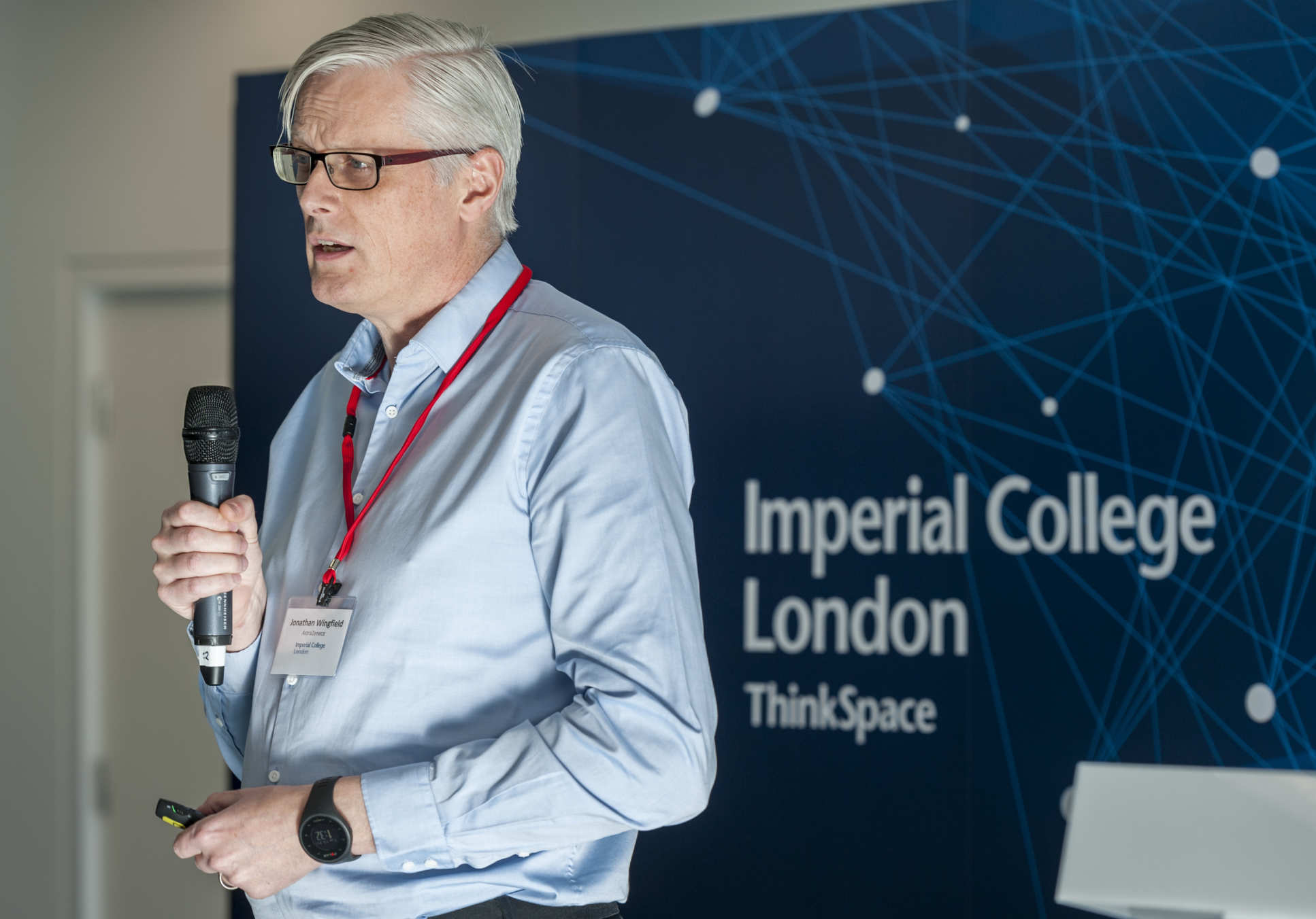 Dr Jonathan Wingfield, Principal Scientist at AstraZeneca, speaking at the launch of Imperial Confidence in Concept in February 2019