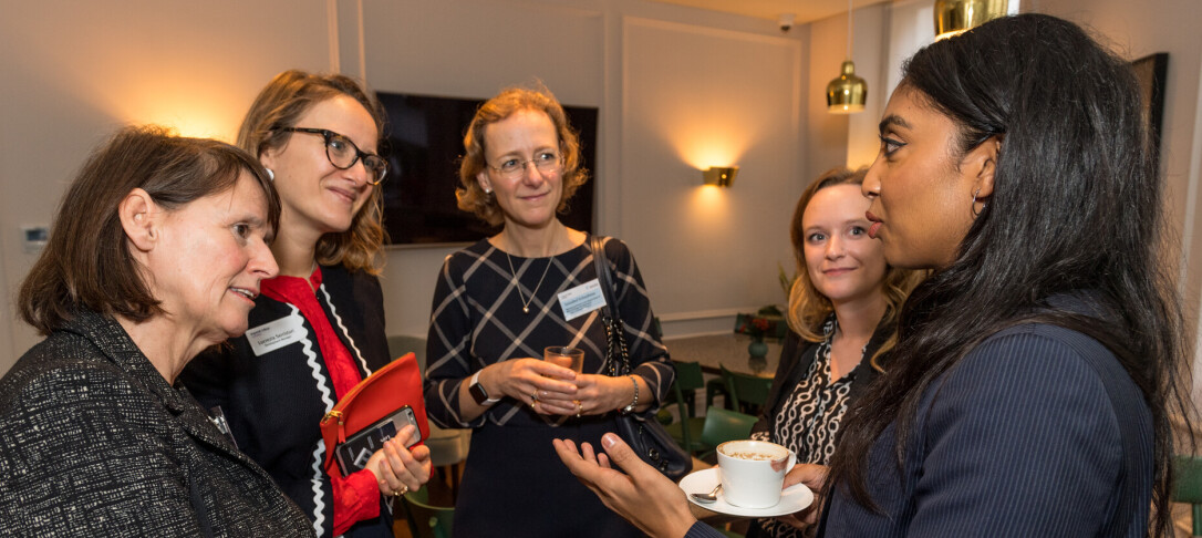 Women at a networking event