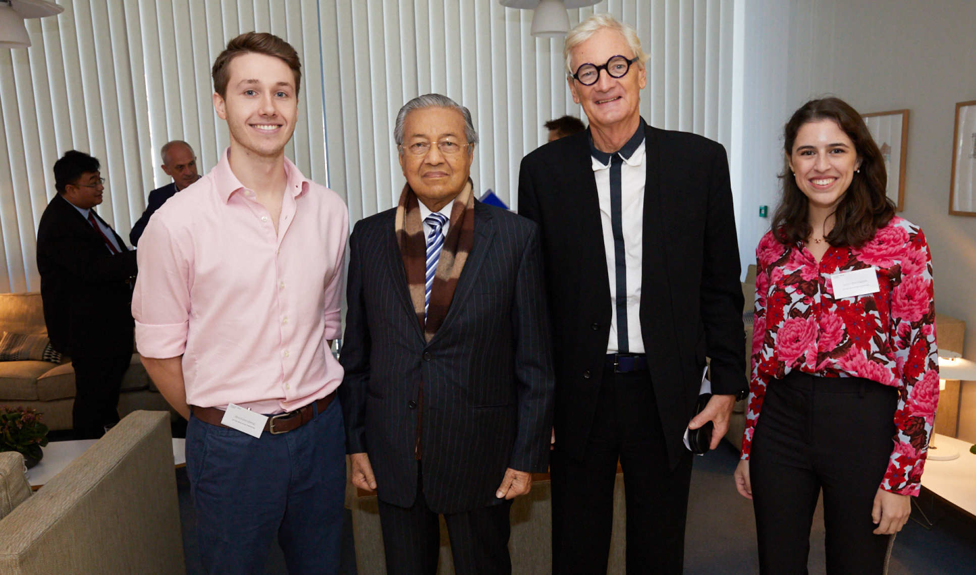 Ben Greenberg, Tun Dr Mahathir bin Mohamad, Sir James Dyson and Anna Bernbaum