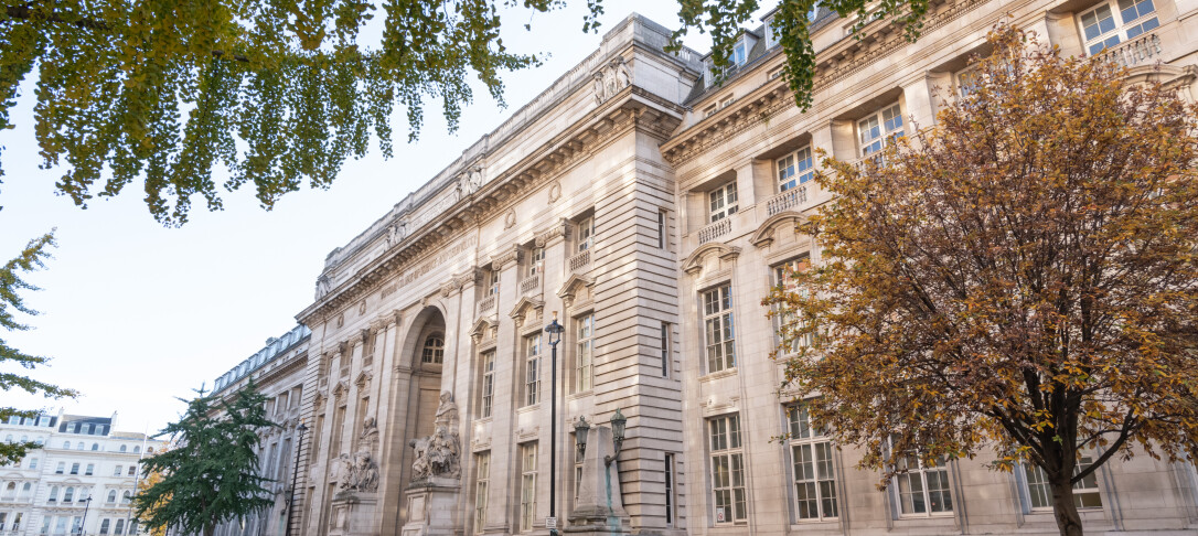 Royal School Of mines building with Autumnal trees