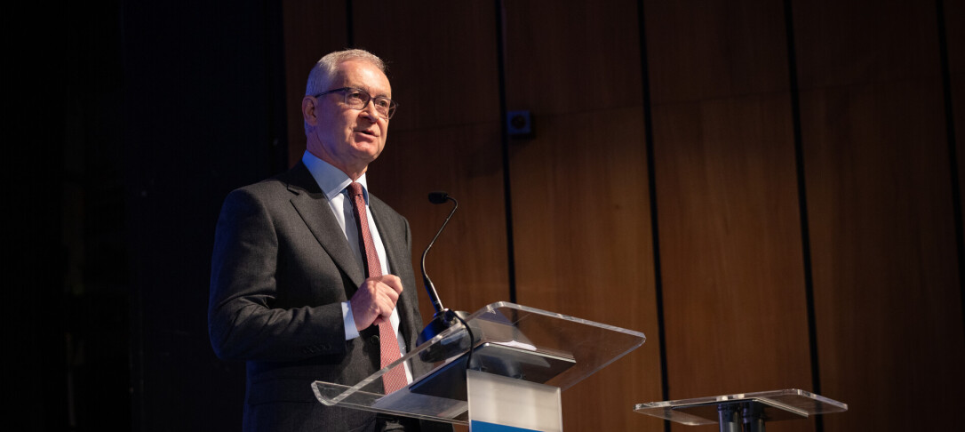 President Hugh Brady speaking at the President's Welcome 2023