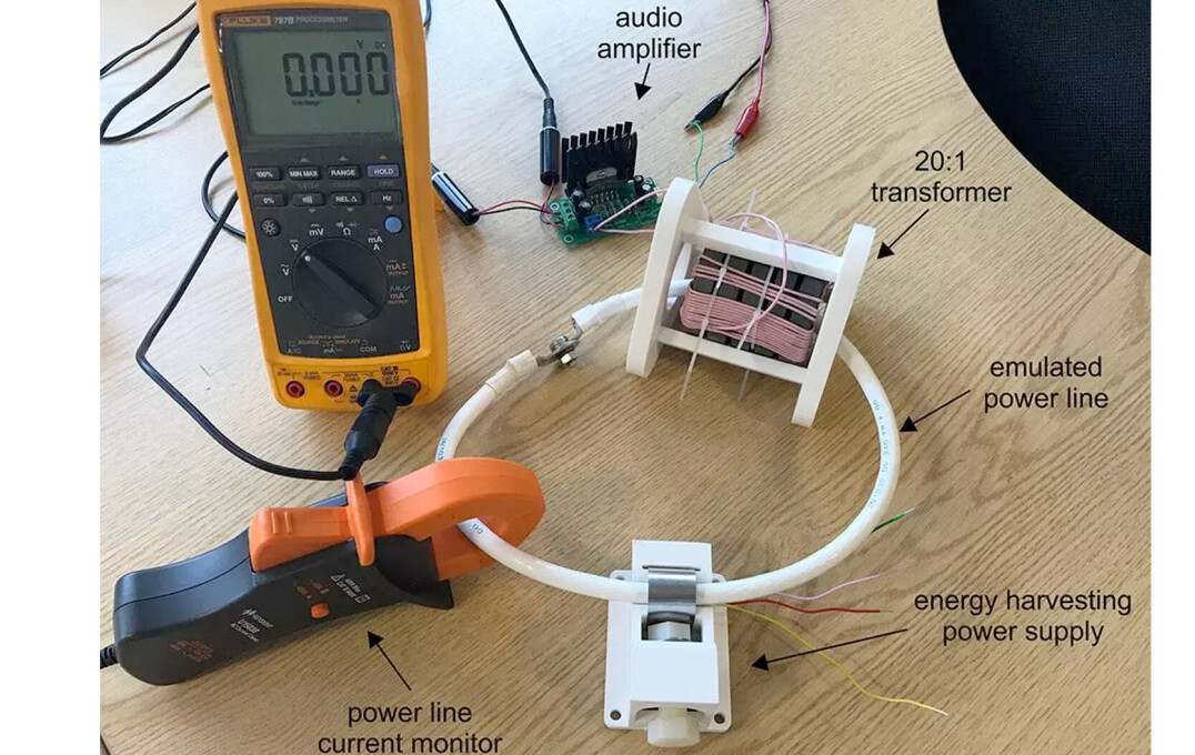 Evaluation setup for the energy harvesting power supply