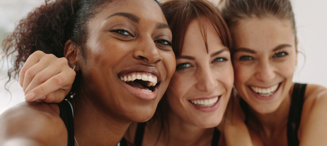 Three happy women