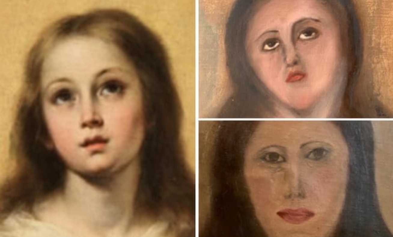 We may be aware of previous examples of poor restoration, a notable recent example is of a copy of Immaculate Conception painting by Murillo reportedly was cleaned by furniture restorer..