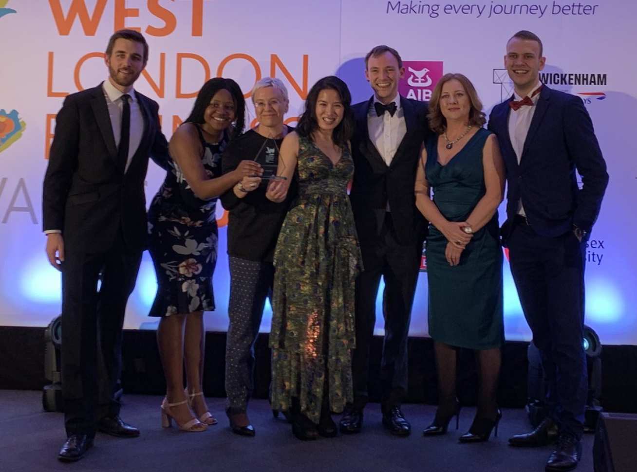 The Customem team collecting their West London Business Award