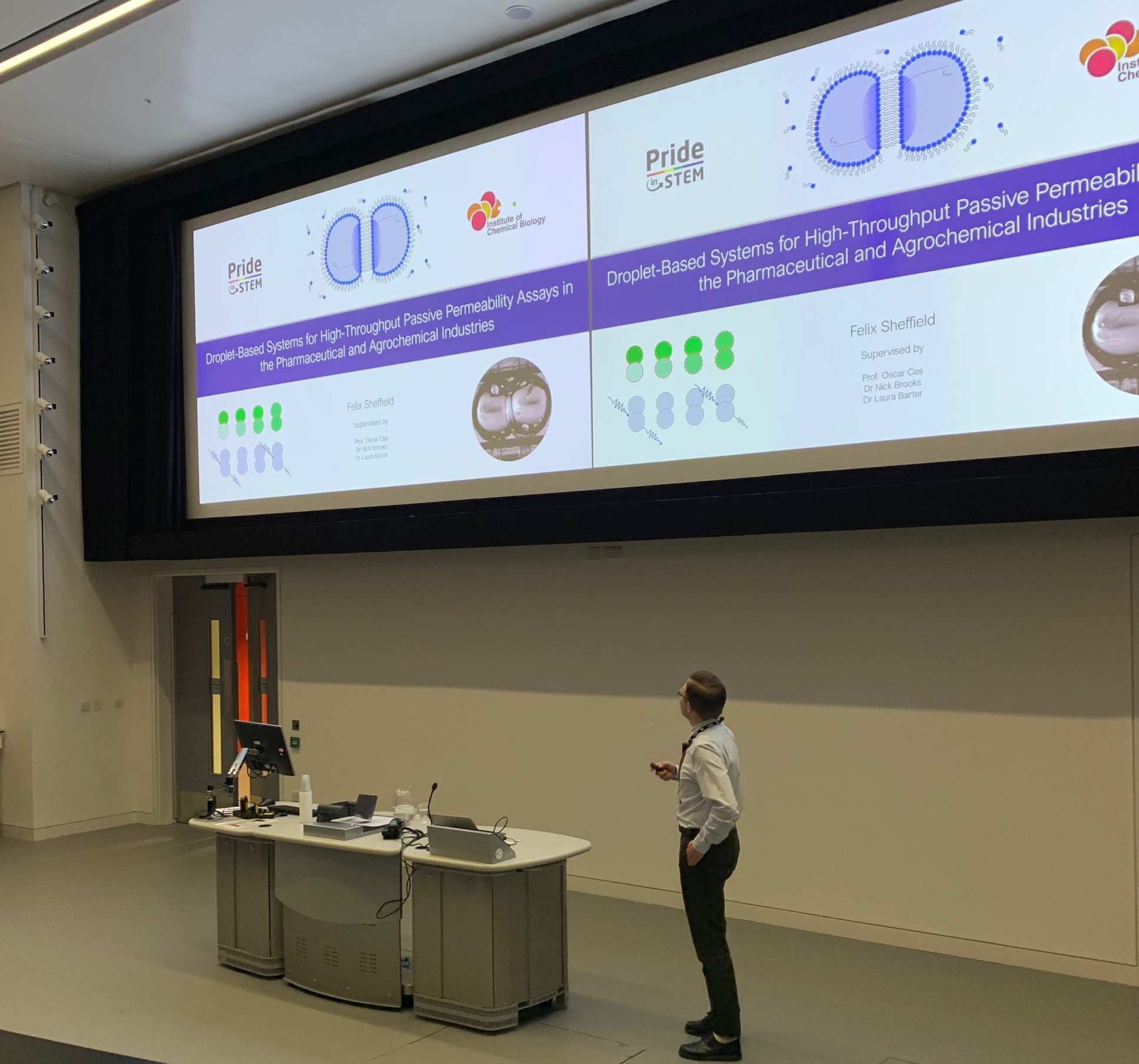 ICB CDT student Felix Sheffield talking about leaving his hometown to be in a more inclusive environment and his work on permeability assays.