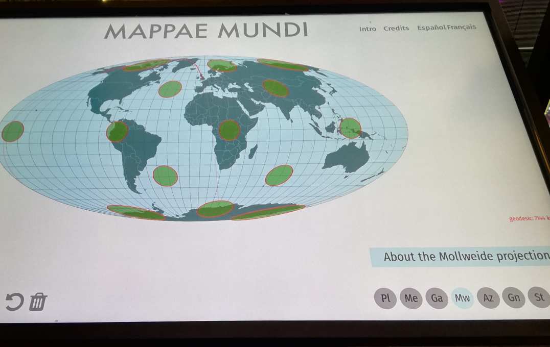 Screen showing the Mollweide projection