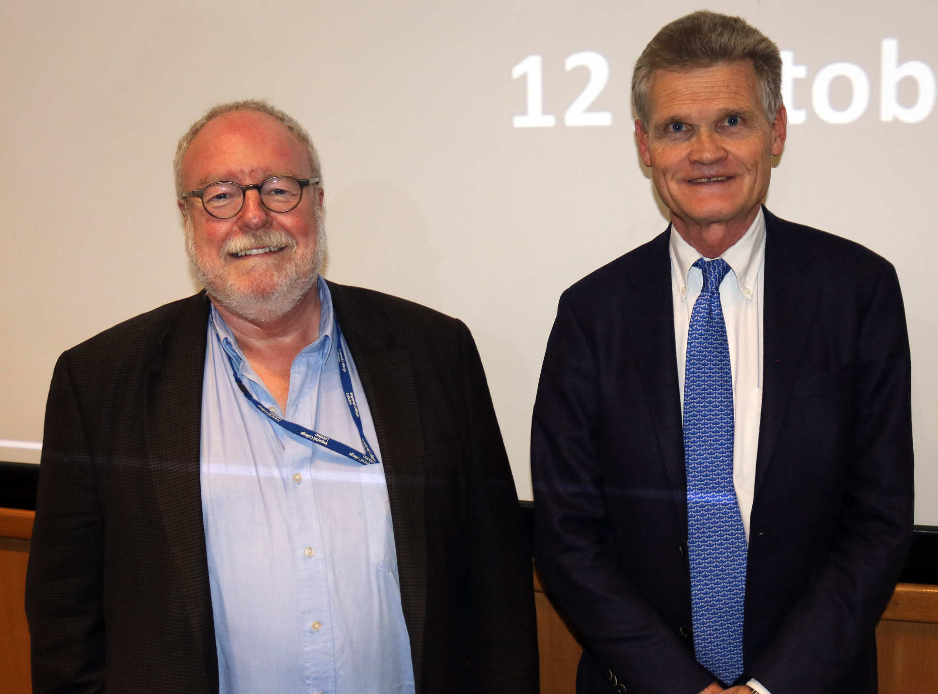 Professor Mike Lovett and Professor Sir John Bell