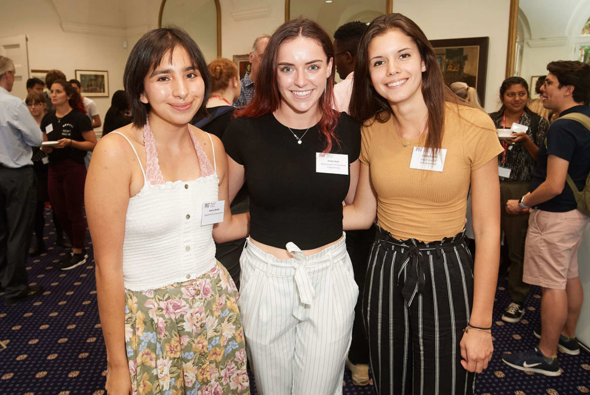 MIT students Andrea, Kailyn and Christy