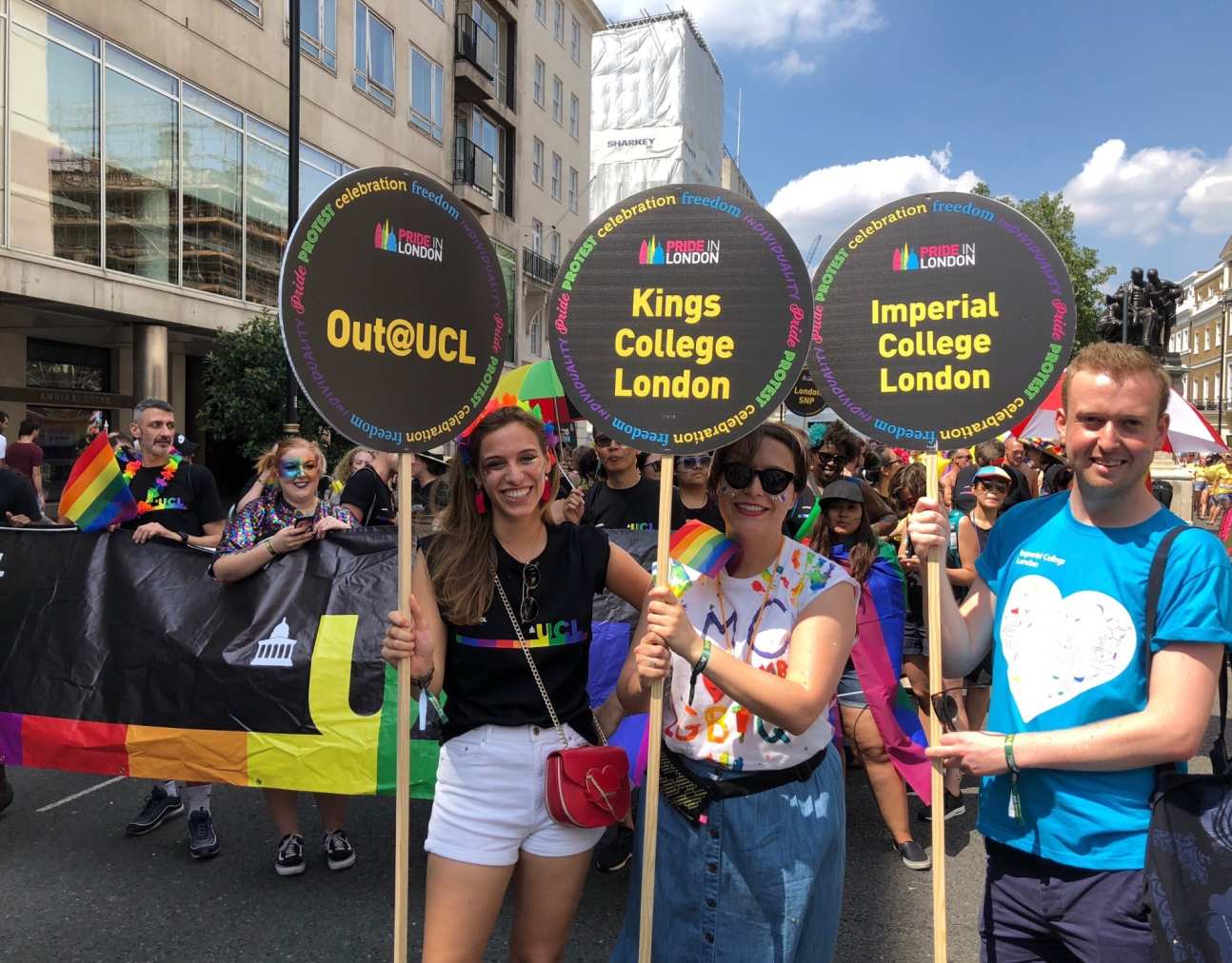 Staff at London Pride