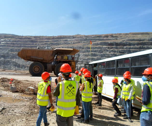 Metals and Energy Finance Students on fieldwork
