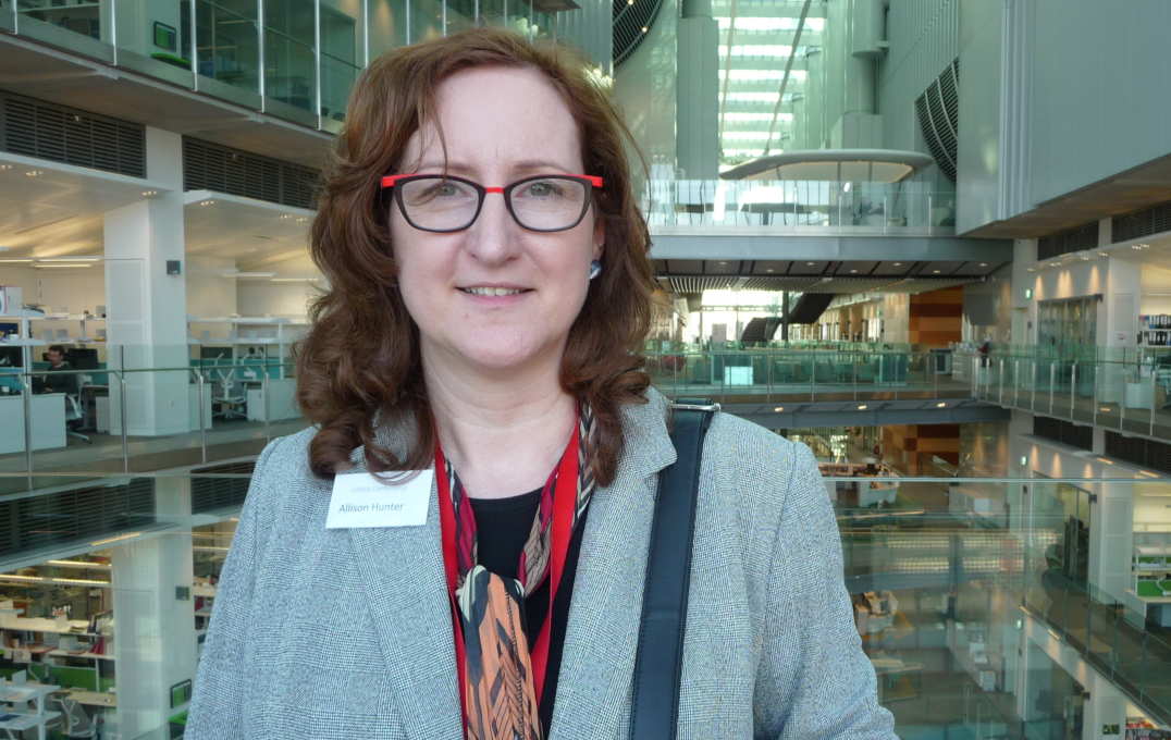 Allison Hunter, UBMA conference organiser, at the Francis Crick Institute