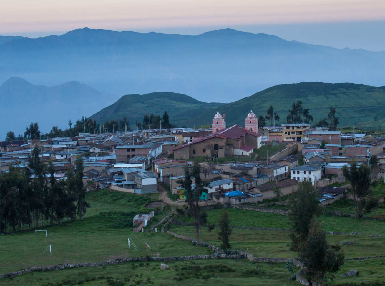 Panoramic photograph of Huamantanga, Peru