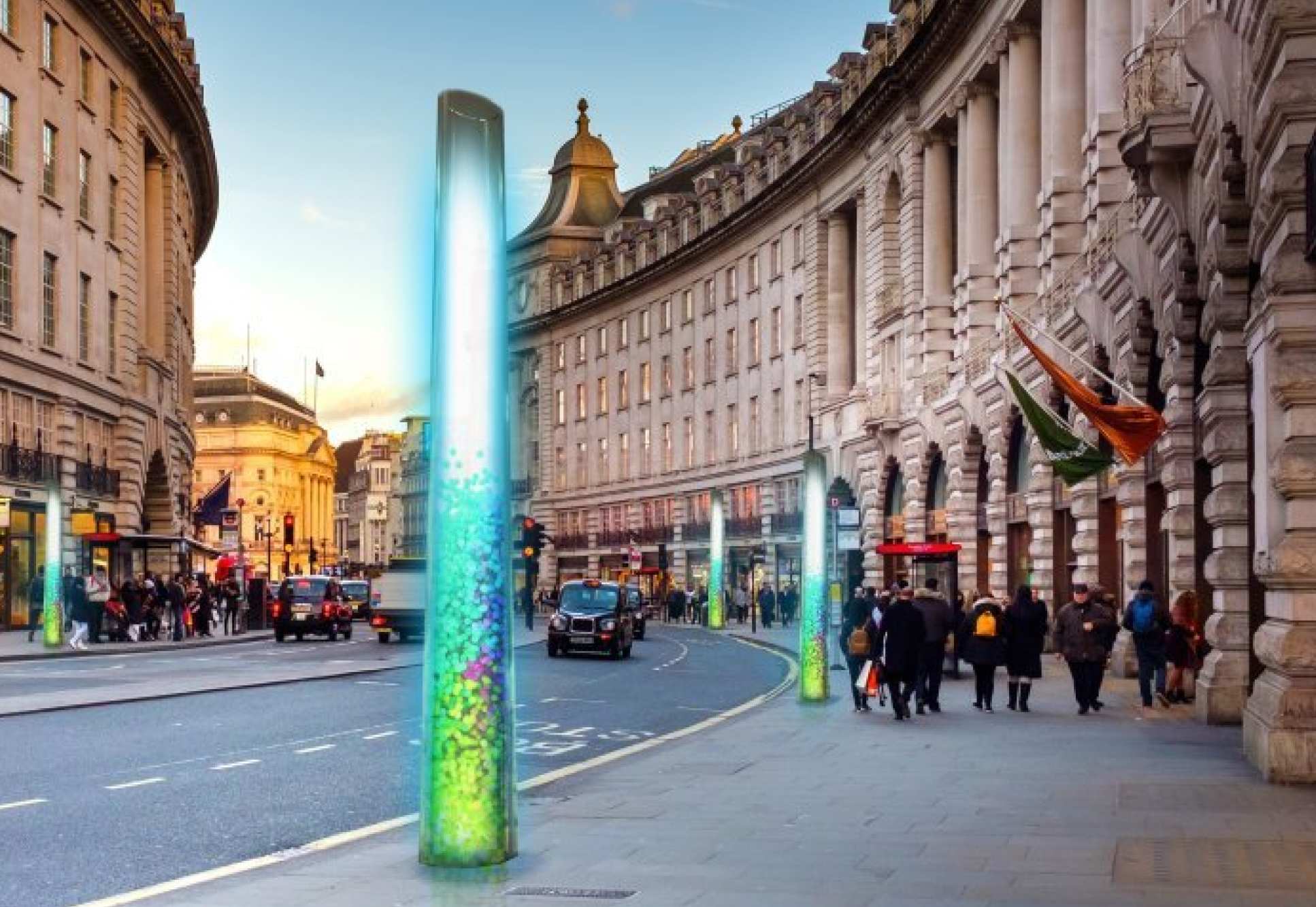 What Pluvo would look like on Regent Street