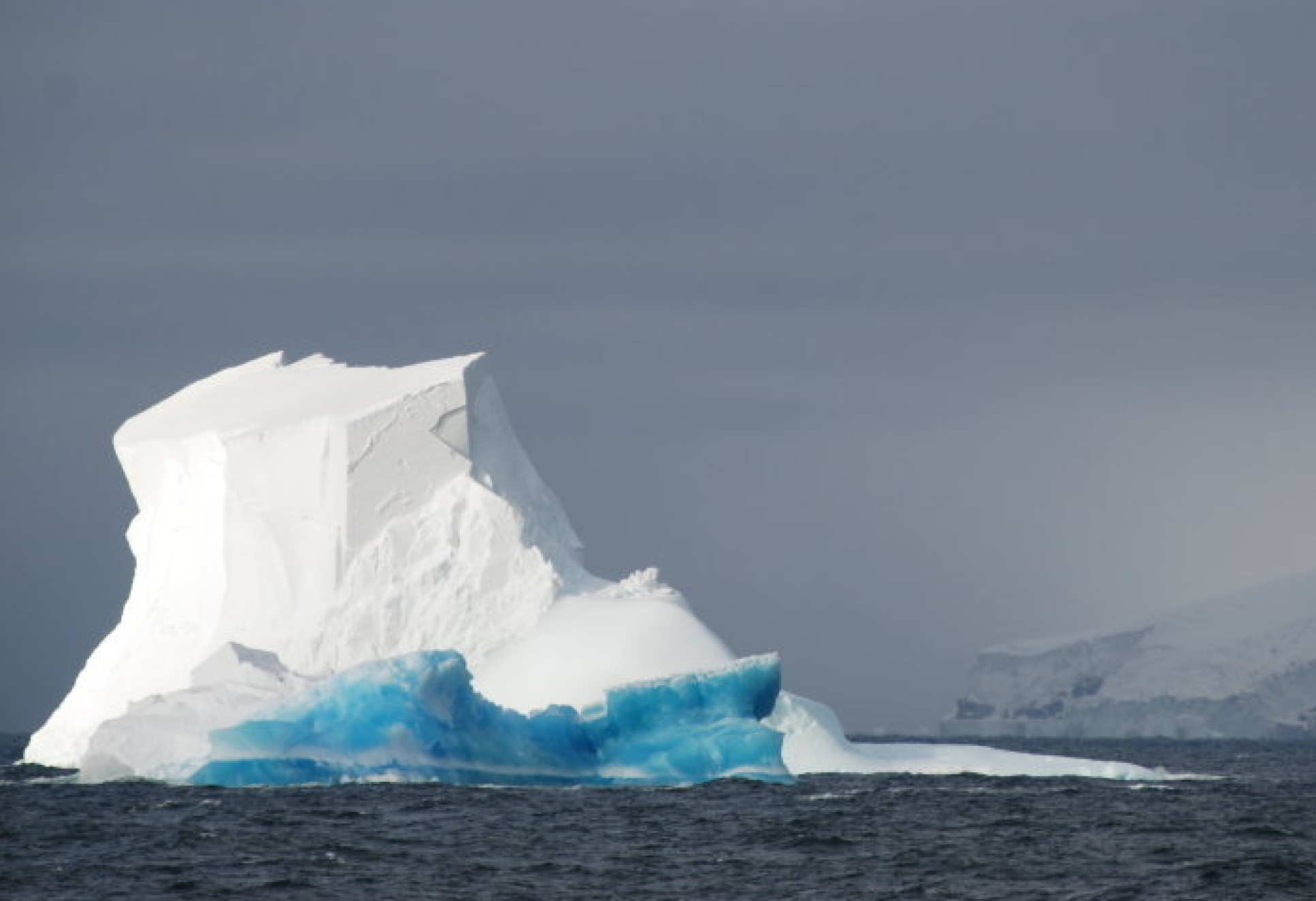 An iceberg floats near the East Antarctic Ice Sheet (credit: Christina Riesselman)