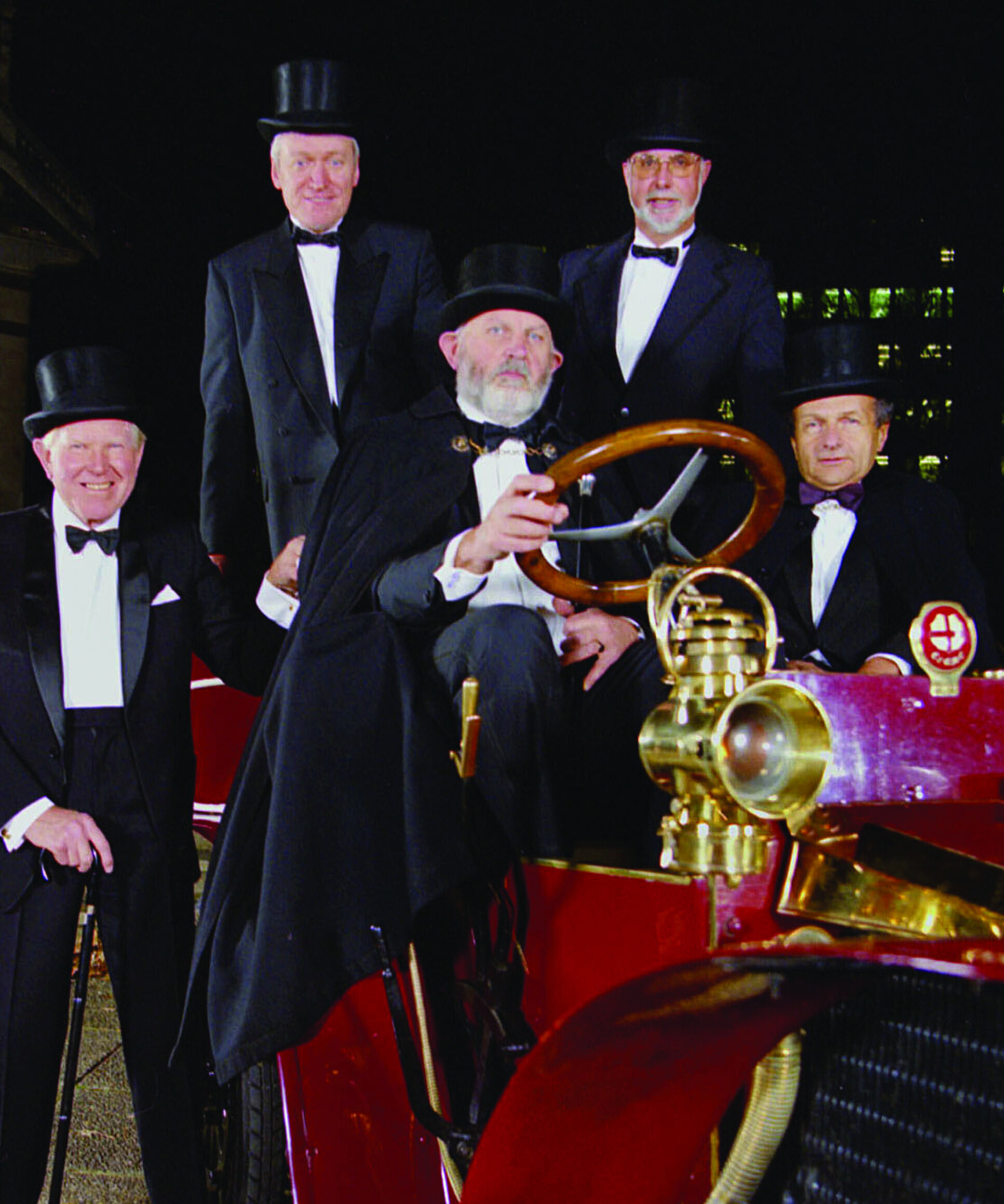  Bob is pictured at the wheel on his way to the Royal Academy of Engineering's New Fellows Dinner in 1993