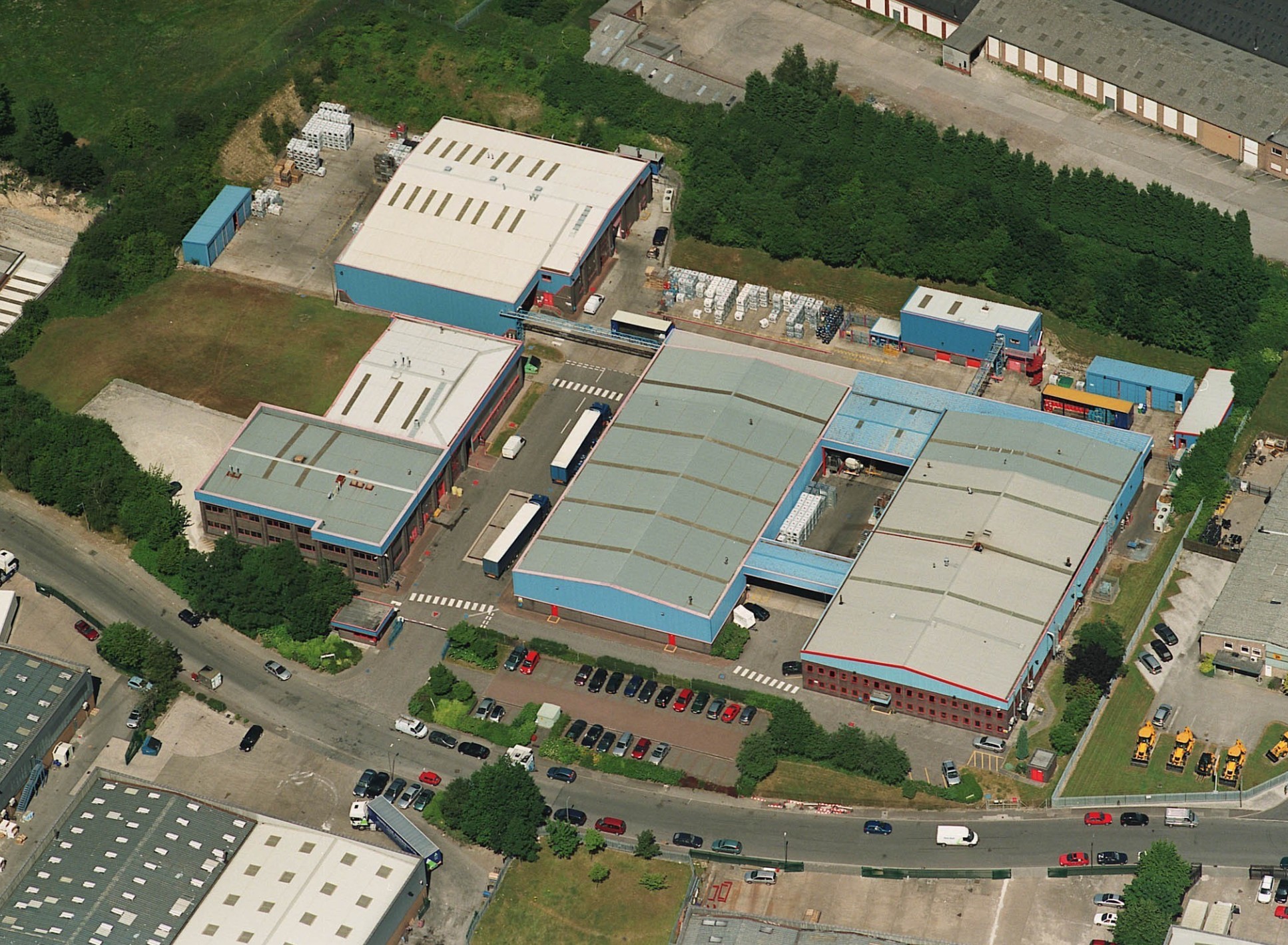 Aerial view of BASF facility