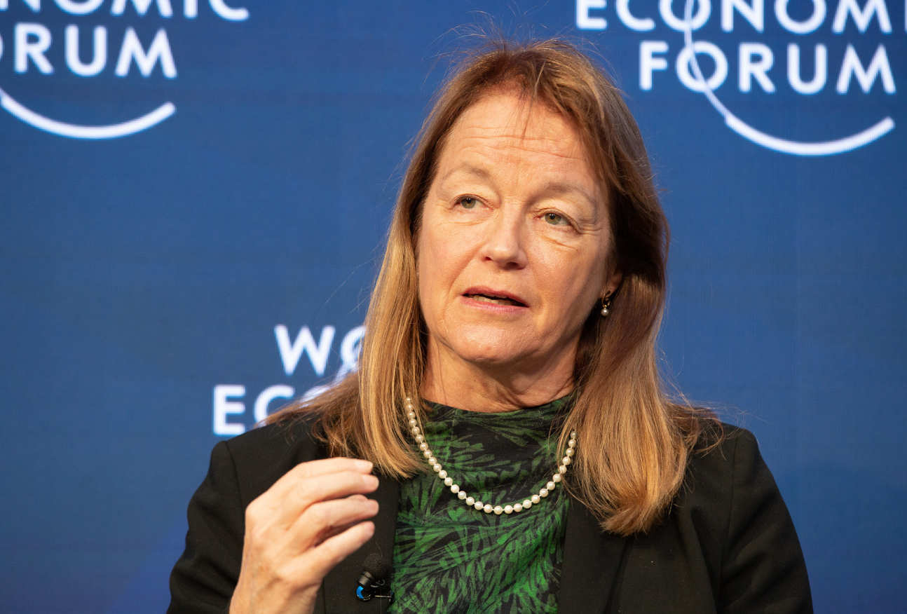 Alice Gast speaking at the World Economic Forum in Davos last week