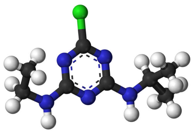 Molecular model of atrazine