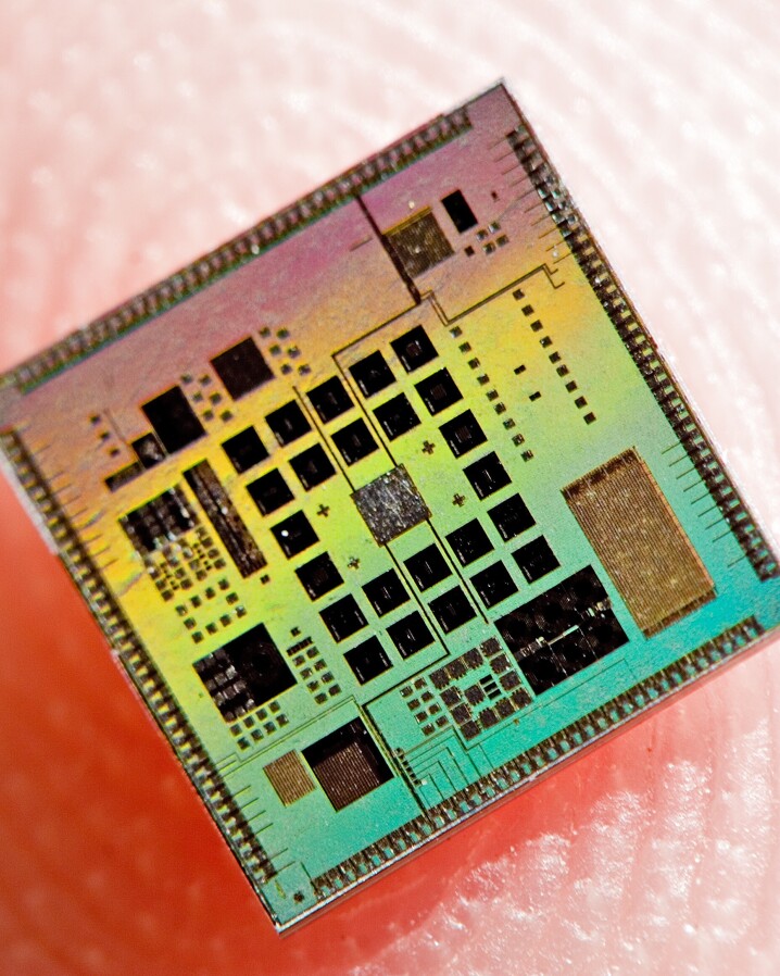 Photograph of multi-project test chip