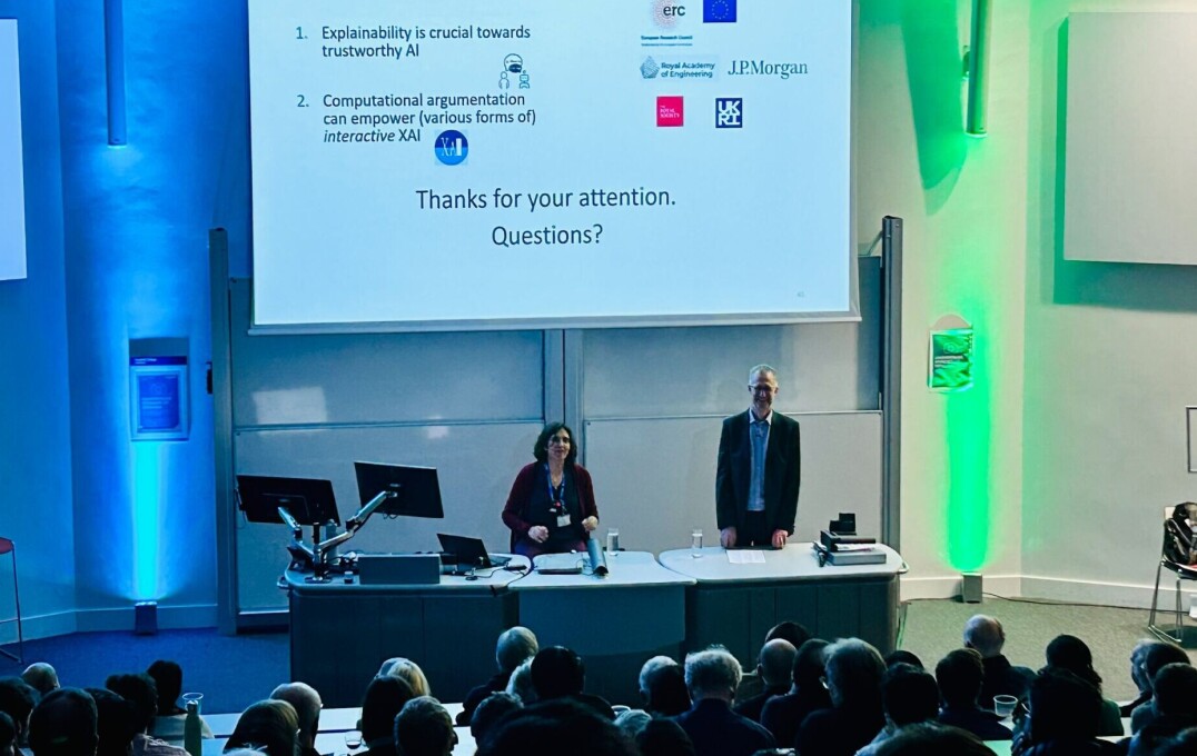 Professor Francesca Toni presenting - AI Explain yourself presentation