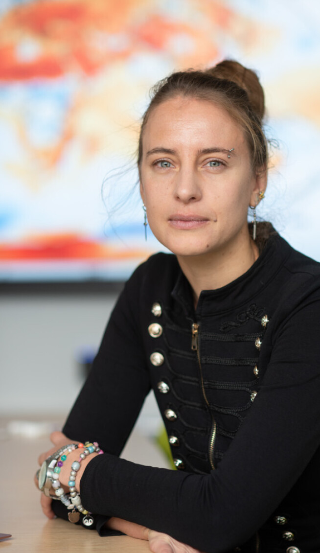 A portrait of climate scientist Dr Friederike otto