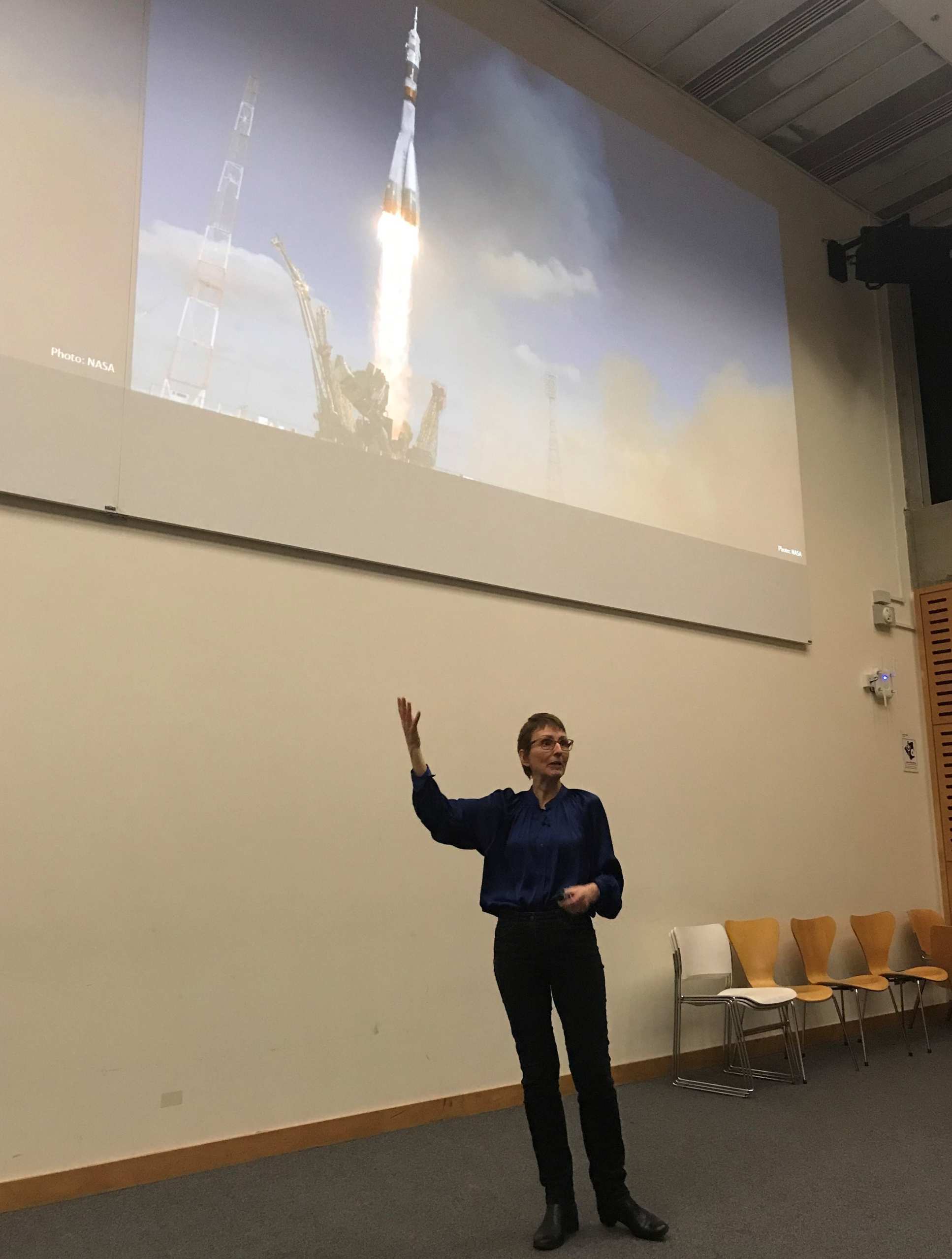 Helen Sharman talking